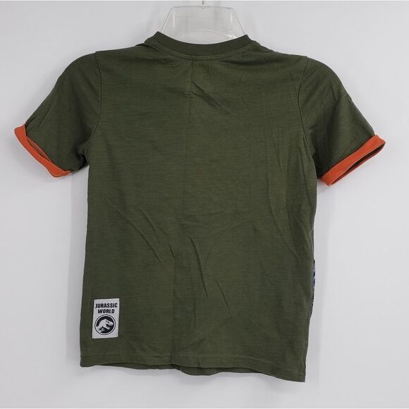 JURASSIC WORLD boys S Animal tracker olive green tee - Picture 2 of 2
